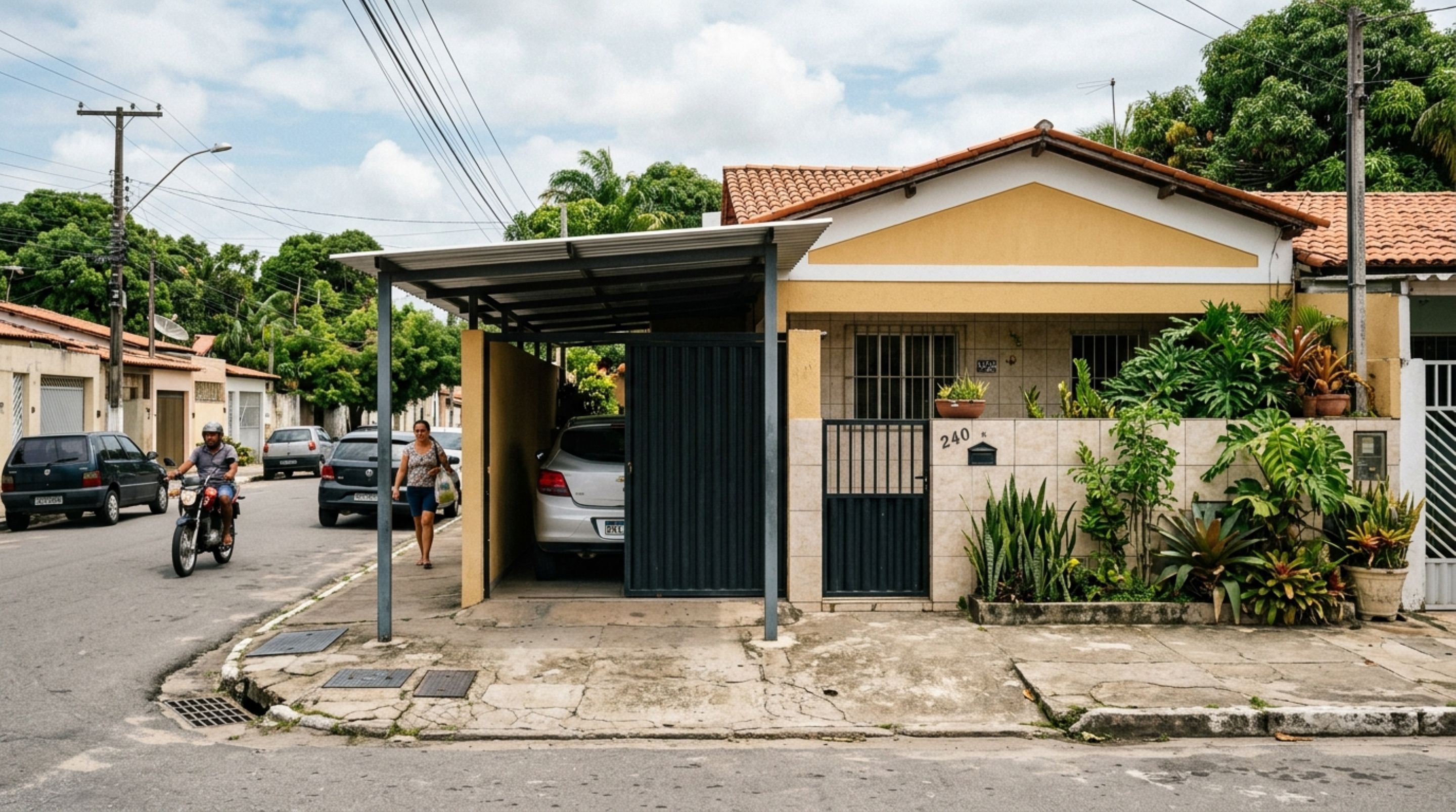 Família compra imóvel acreditando que a garagem faz parte do terreno e, ao regularizar, descobre que o recuo pertence à área pública