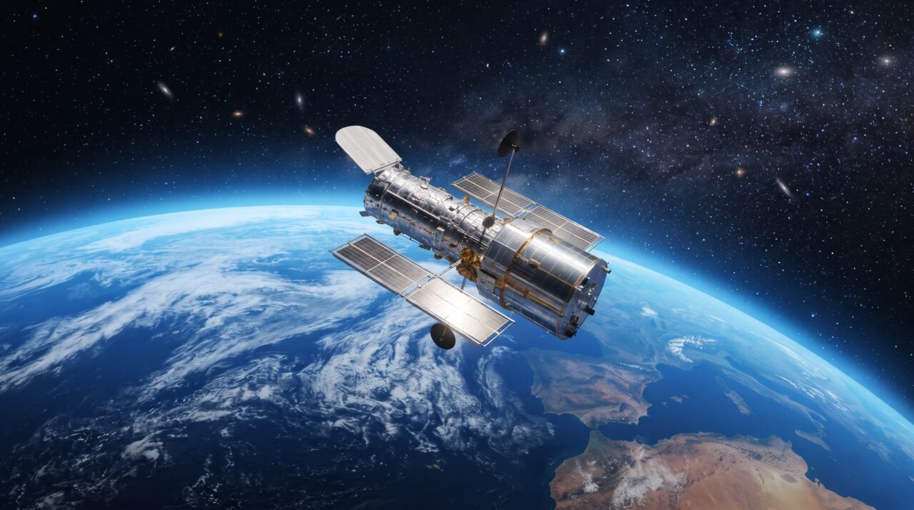 Como o telescópio espacial Hubble controla seus movimentos sem usar combustível tradicional.