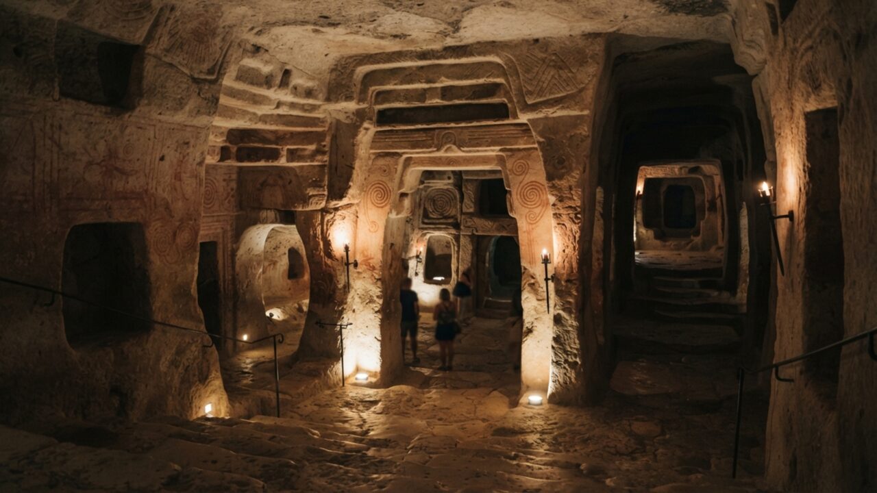 Um templo subterrâneo foi escavado antes das pirâmides do Egito: hipogeu de Malta desce por câmaras talhadas na rocha