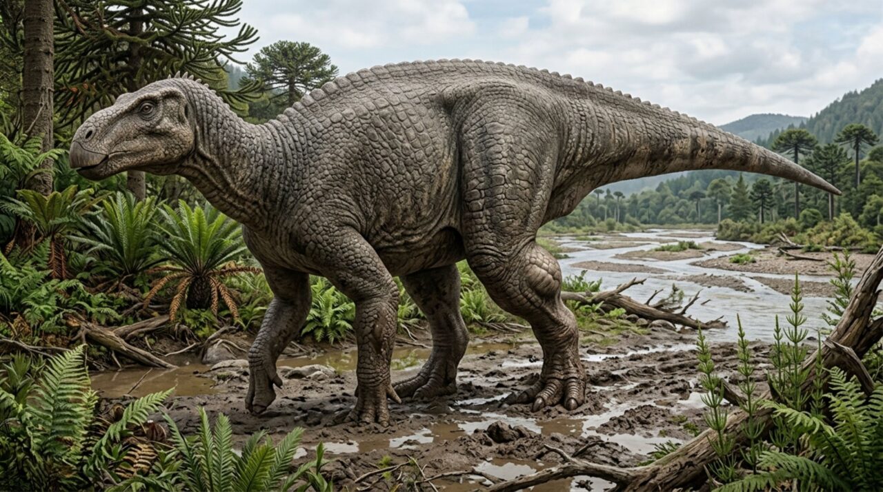 Um osso inchado de Iguanodon pode guardar a primeira evidência conhecida de uma úlcera de pele infectada que chegou até o osso de um dinossauro