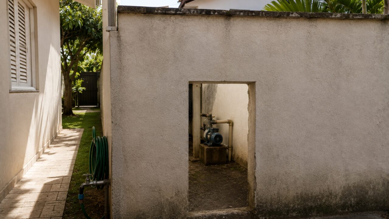 Novo proprietário fecha abertura existente no muro e vizinha perde único acesso à bomba de água utilizada havia 16 anos