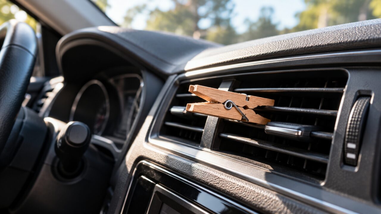 Colocar um prendedor no ar-condicionado do carro: por que recomendam fazer isso