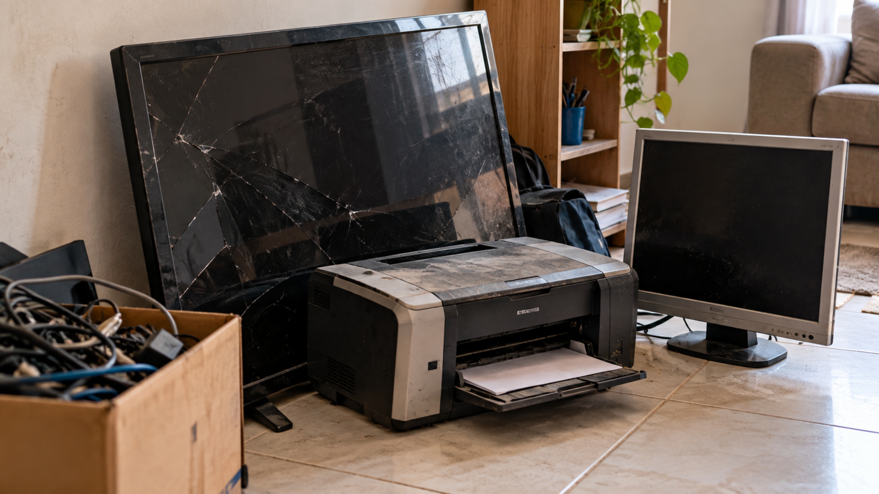 Aposentado guarda televisão, impressora e monitor quebrados durante anos por não saber onde jogar fora e percebe que eletroeletrônicos domésticos possuem sistema próprio de logística reversa
