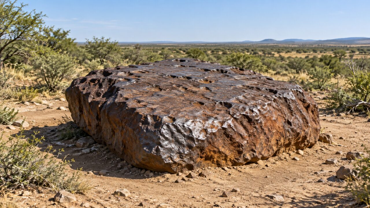 Em 1920, um agricultor encontrou uma pedra de ferro de 60 toneladas: hoje ela continua no mesmo lugar e é o maior meteorito já encontrado na Terra