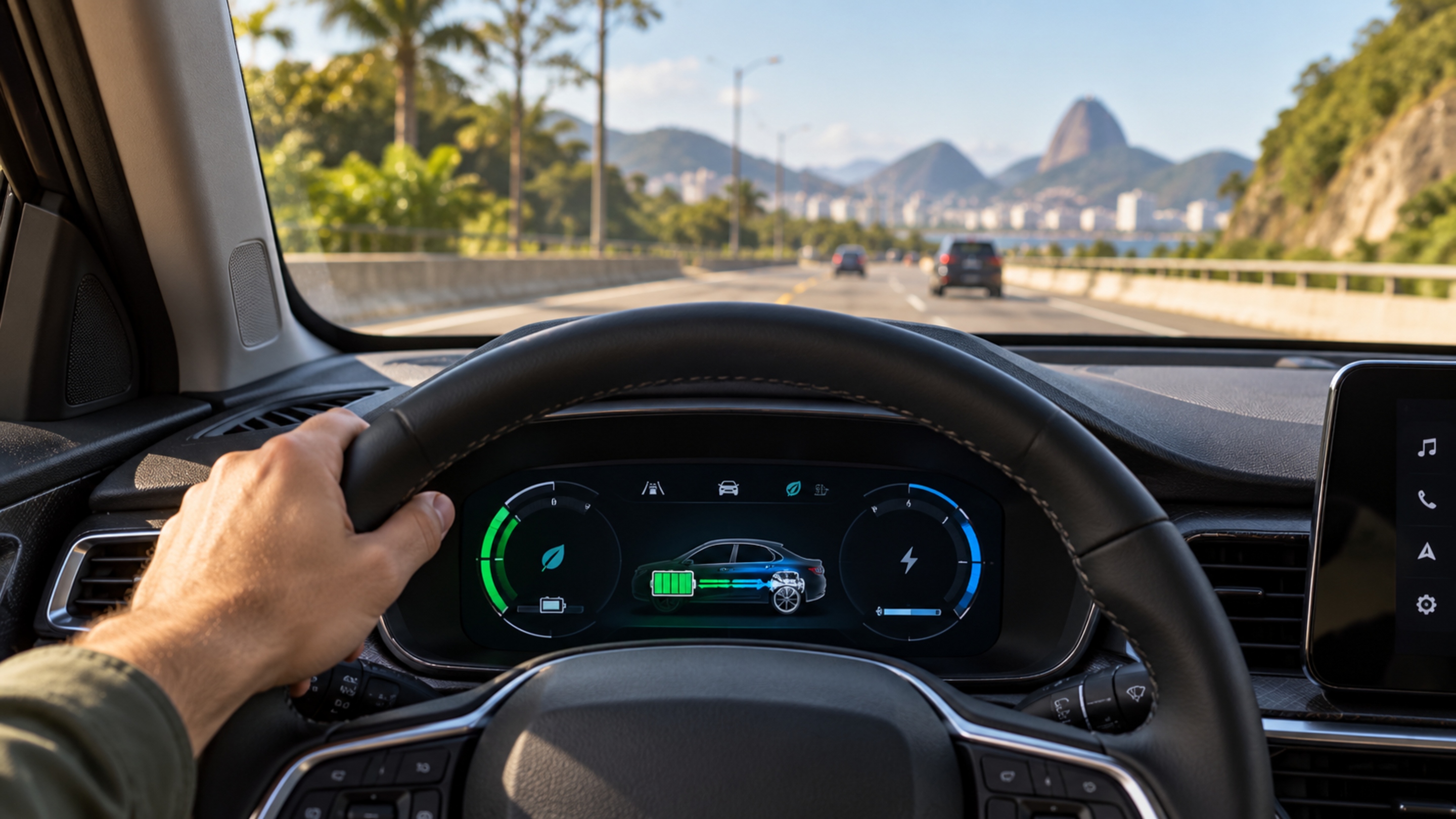 Autonomia combinada de até 1.045 km aparece em SUV híbrido plug-in flex que ainda pode percorrer até 110 km usando apenas eletricidade