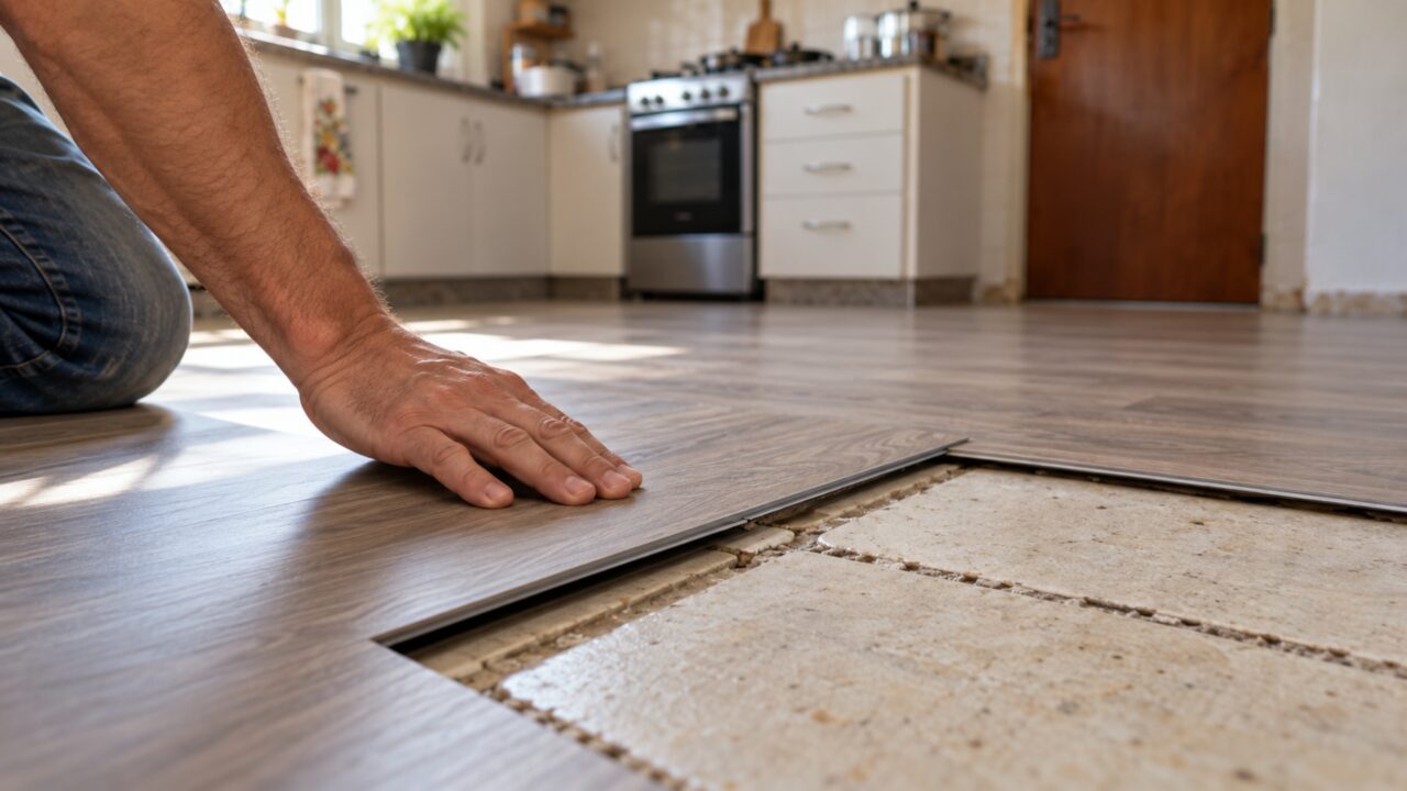 Adeus à reforma demorada: alternativa aos azulejos renova o piso da cozinha em um dia e sem mão de obra pesada