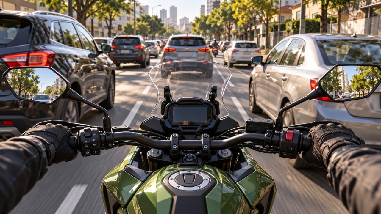 Para-brisa ajustável, tanque de 21 litros e motor bicilíndrico de 69 cv formam uma moto feita para trabalhar na cidade e desaparecer pela estrada no fim de semana