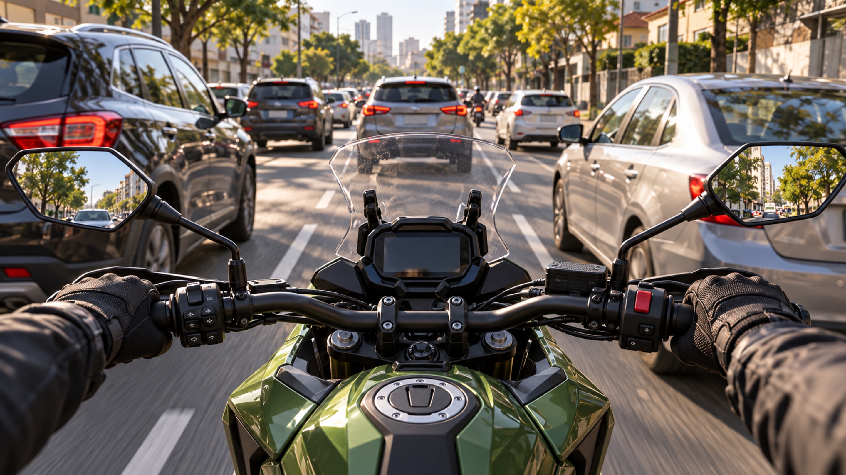 Para-brisa ajustável, tanque de 21 litros e motor bicilíndrico de 69 cv formam uma moto feita para trabalhar na cidade e desaparecer pela estrada no fim de semana