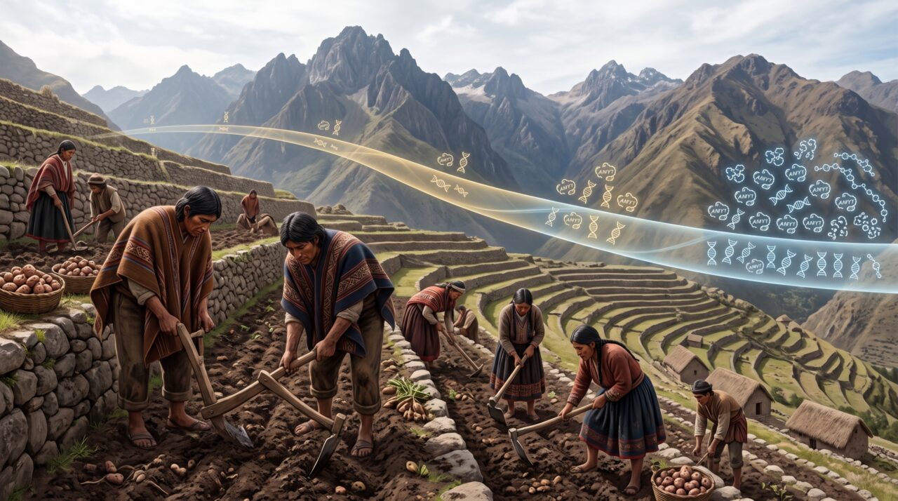 A batata deixou uma assinatura no DNA dos Andes e indígenas peruanos carregam mais cópias de um gene que ajuda a digerir amido
