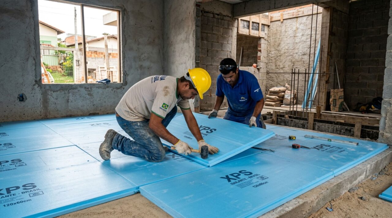 Porque colocar placas de XPS sob o piso pode melhorar o conforto térmico da casa e diminuir a troca de calor com o solo