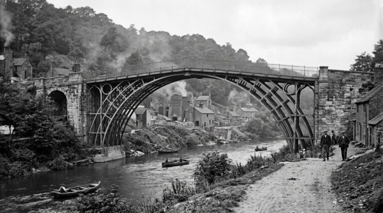 A Iron Bridge marcou a entrada do ferro na engenharia de grandes pontes