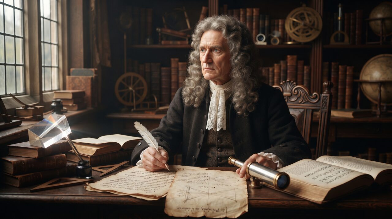 A famosa frase de Isaac Newton e a importância da colaboração e do legado científico.