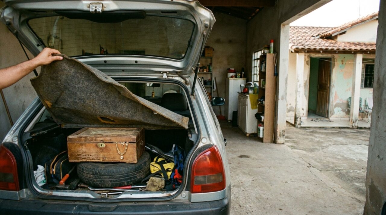 Comprador leva carro usado para casa, encontra objeto valioso escondido no porta-malas e precisa decidir o que fazer