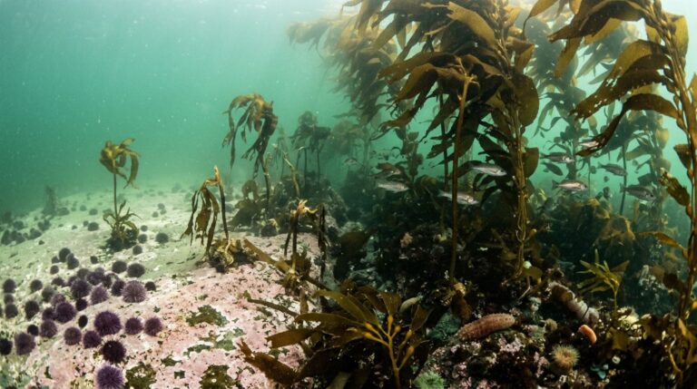 Florestas de kelp estão encolhendo mais rápido do que as ações de recuperação