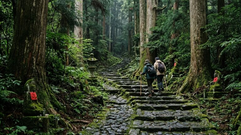 O Kumano Kodo atravessa florestas e montanhas sagradas há mais de mil anos