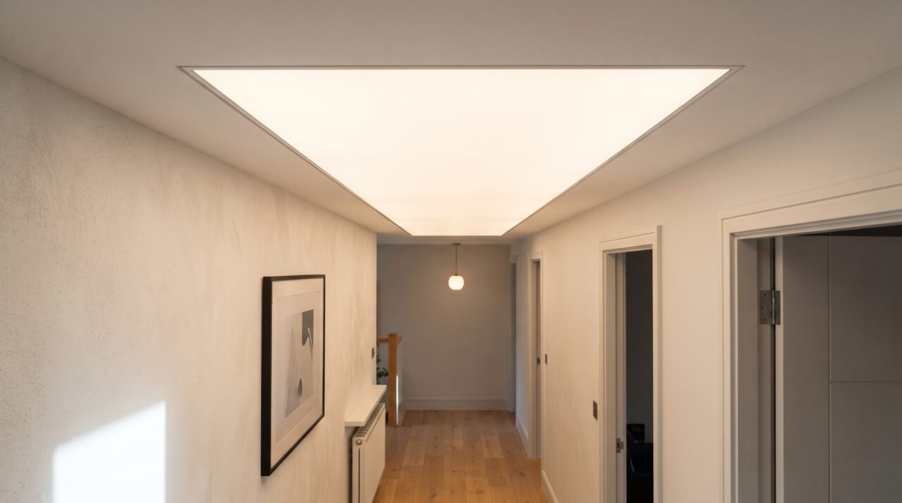 Quanto custa modernizar o teto de gesso trocando spots amarelos antigos por painéis de LED sem borda em 2026?