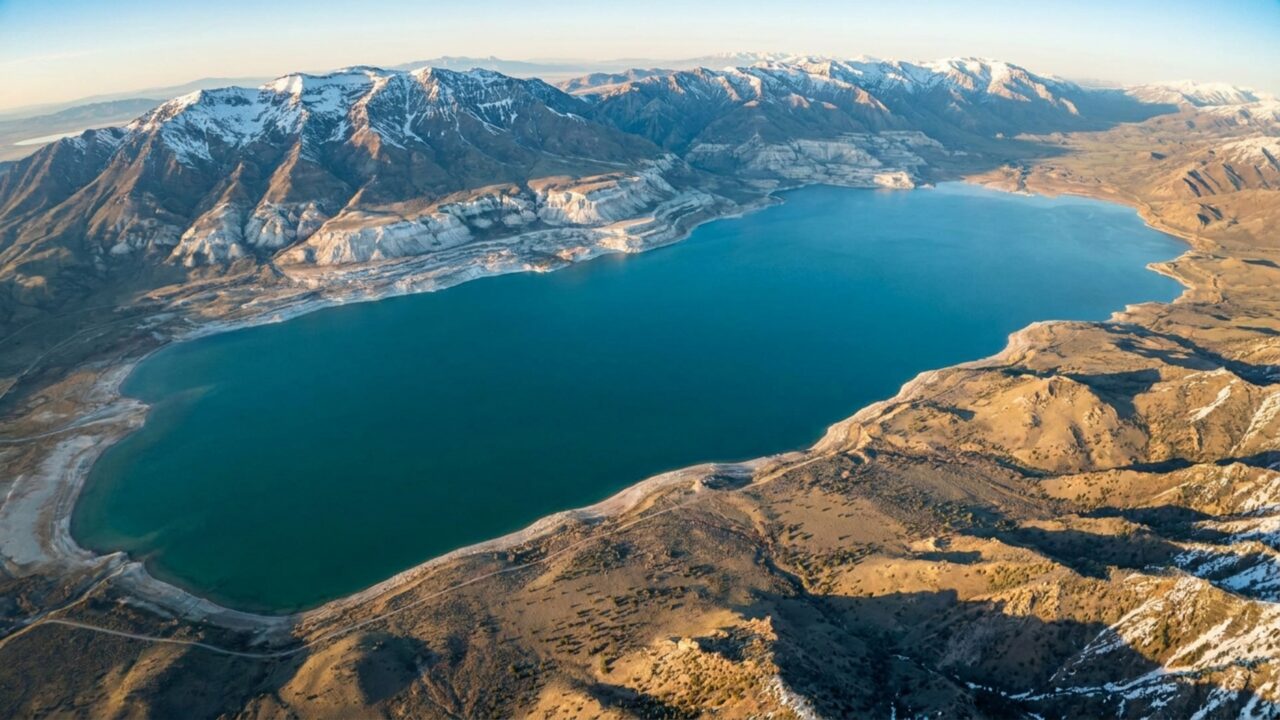 Um lago gigantesco desapareceu do oeste americano e deixou praias antigas nas montanhas, planícies de sal e marcas de uma enchente que atravessou a região