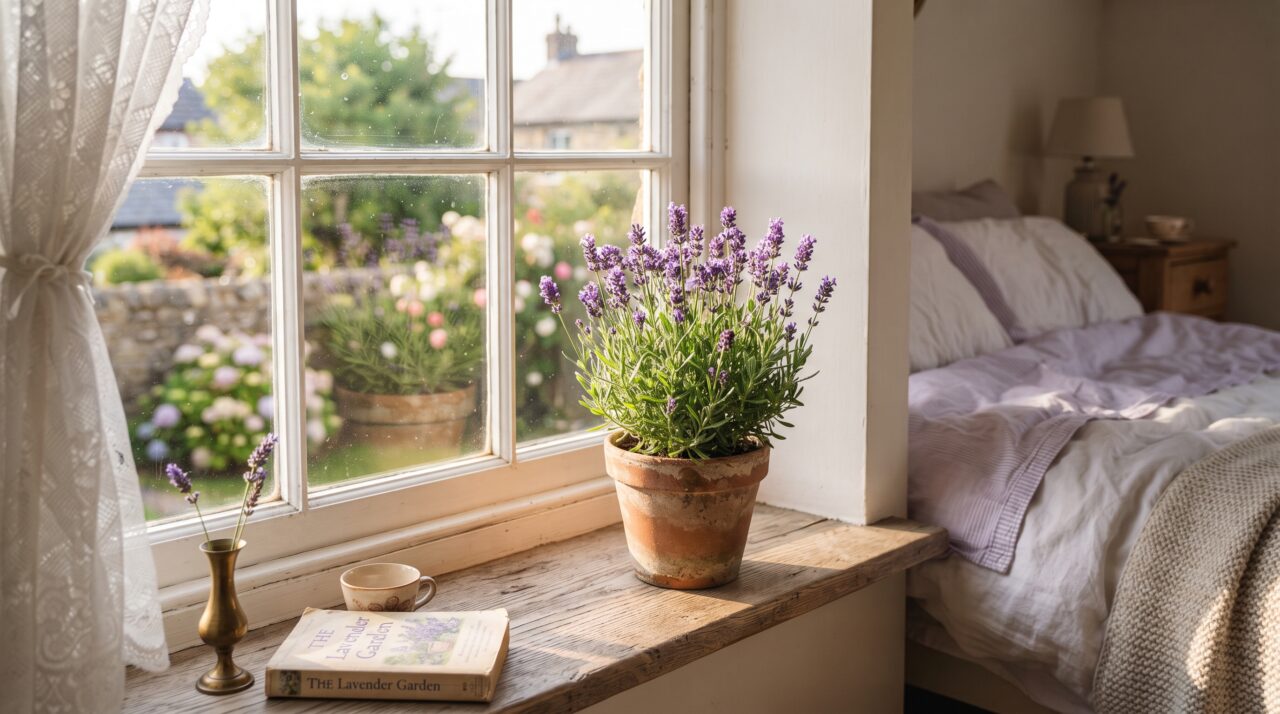 Lavanda no quarto: a posição exata perto da janela para perfumar o ambiente e melhorar a qualidade do seu descanso