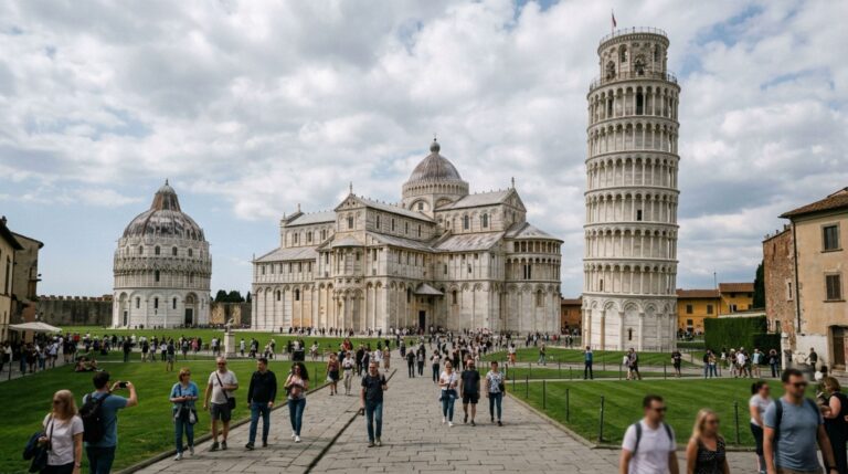 A Torre de Pisa tornou visível o efeito do recalque desigual sobre uma estrutura monumental