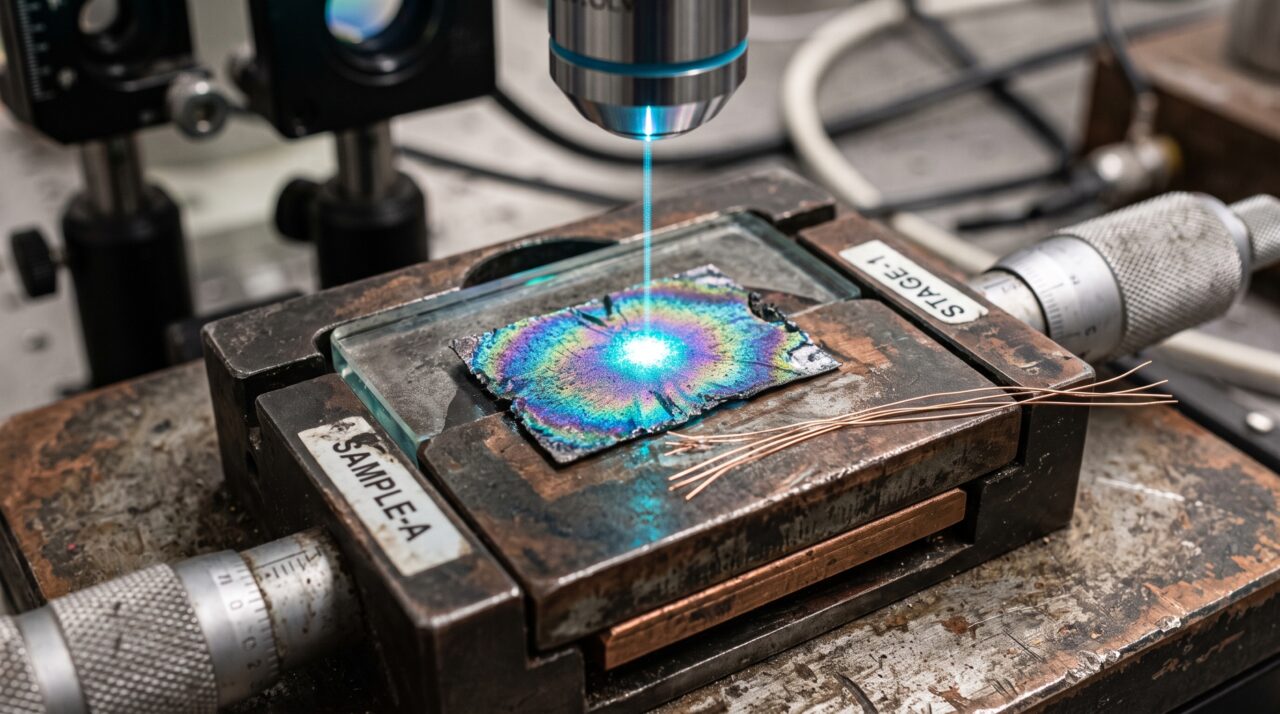 Átomos começaram a girar para o outro lado com apenas 3 volts: movimento permaneceu mesmo depois que o campo elétrico sumiu