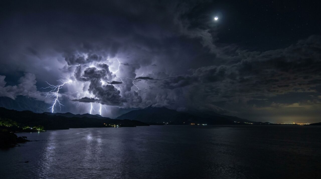 Água quente, umidade, relevo e convergência dos ventos favorecem a formação recorrente das tempestades do Catatumbo