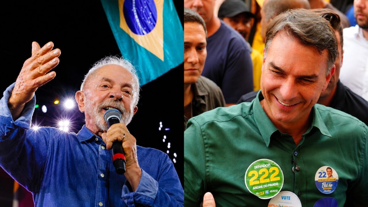 Vantagem de Lula sobre Flávio no 1º turno é de 3 pontos, indica AtlasIntel