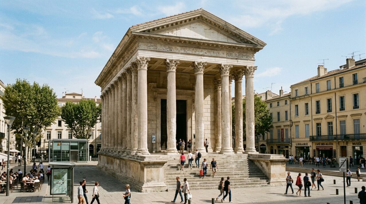 A reutilização contínua ajudou a preservar a Maison Carrée através de diferentes períodos históricos