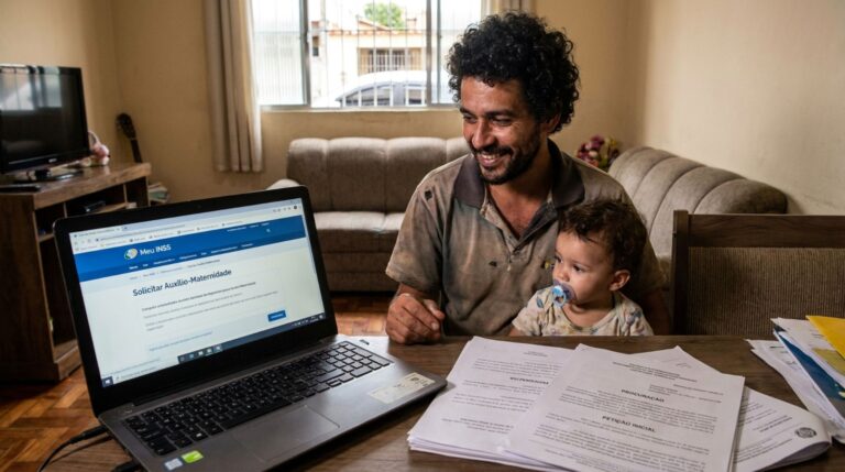 Homem adota criança e acredita que não terá benefícios mas, ao acessar o INSS descobre que salário-maternidade pode chegar a 120 dias