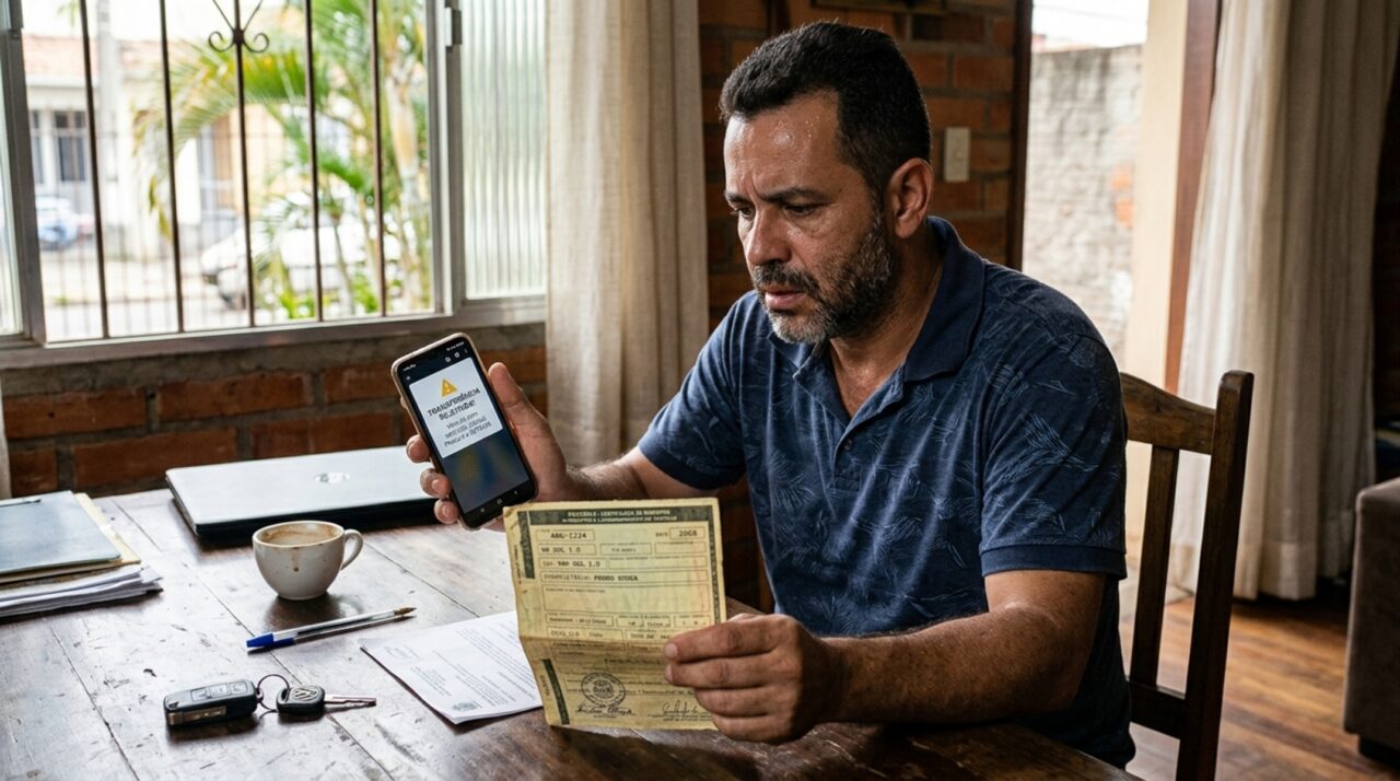 Homem vende o carro em 2022, não faz a comunicação de venda e acumula 27 pontos de outro condutor