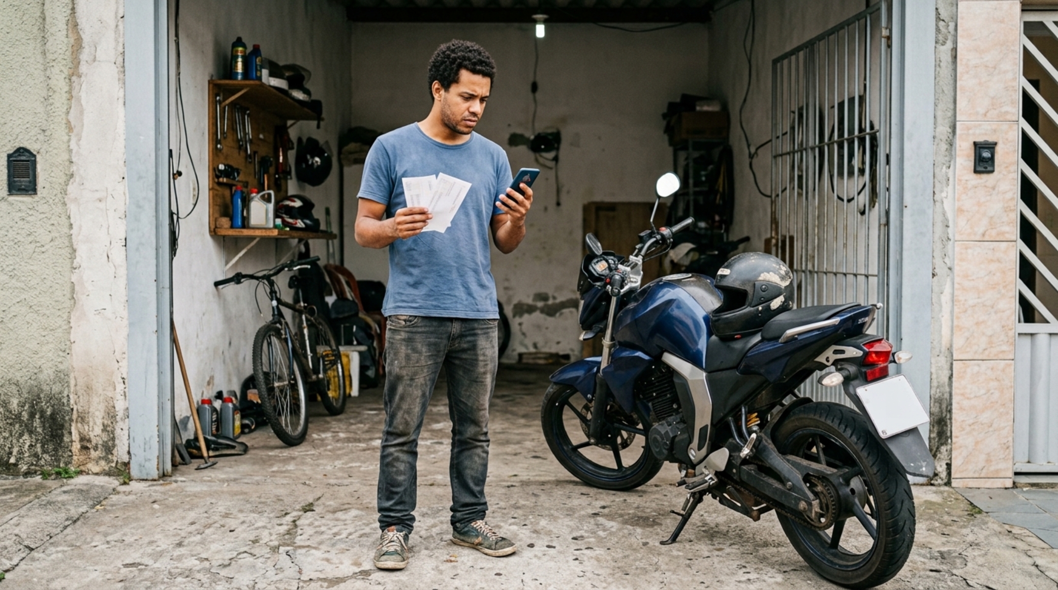 Jovem financia uma moto de R$ 22 mil em 48 parcelas, perde o emprego no quinto mês e descobre que o banco pode apreender o veículo mesmo com apenas duas parcelas atrasadas