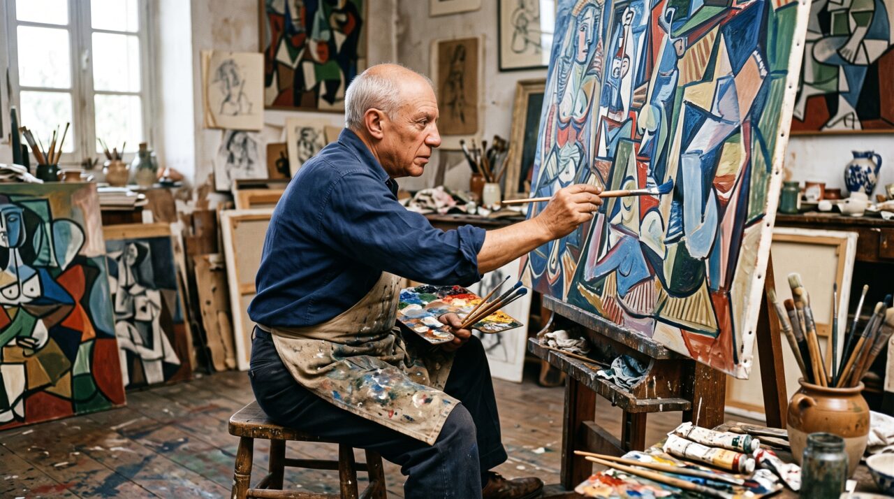Pablo Picasso, mestre do cubismo, sobre o processo criativo: “A inspiração existe, mas ela precisa encontrar você trabalhando”