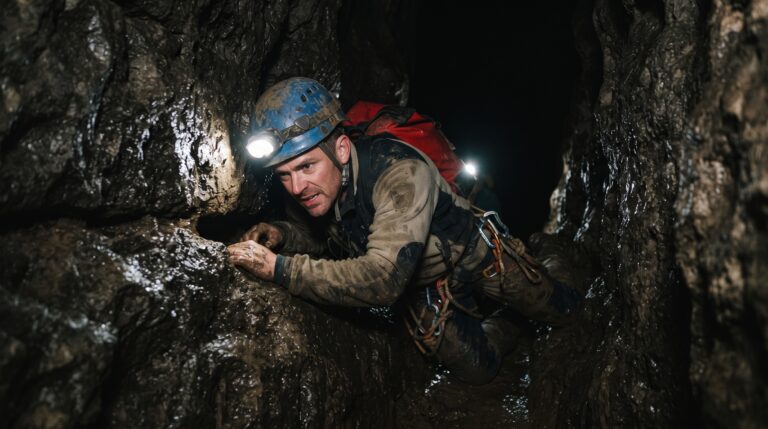 A exploração extrema de cavernas claustrofóbicas e os desafios vividos pelos irmãos do canal ActionAdventureTwins.