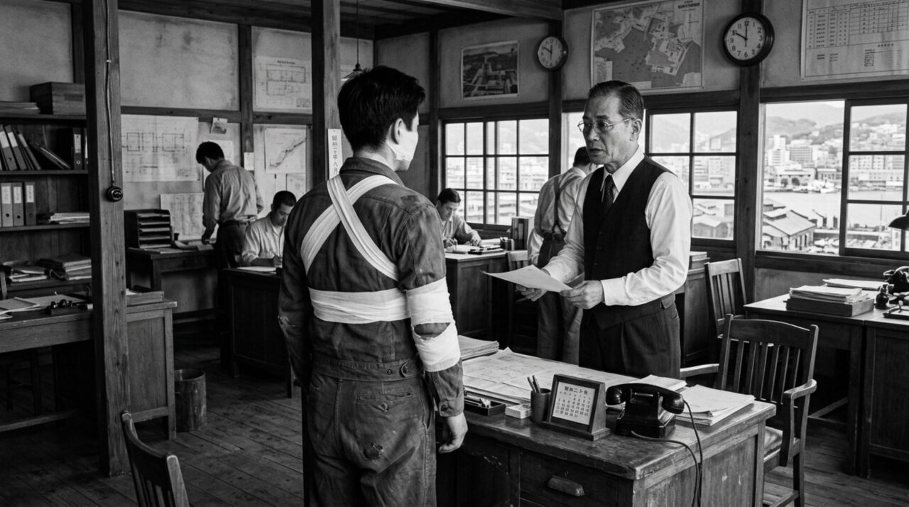 Ainda ferido, Tsutomu Yamaguchi voltou ao trabalho em Nagasaki três dias depois de Hiroshima e estava na cidade quando ocorreu o segundo ataque nuclear
