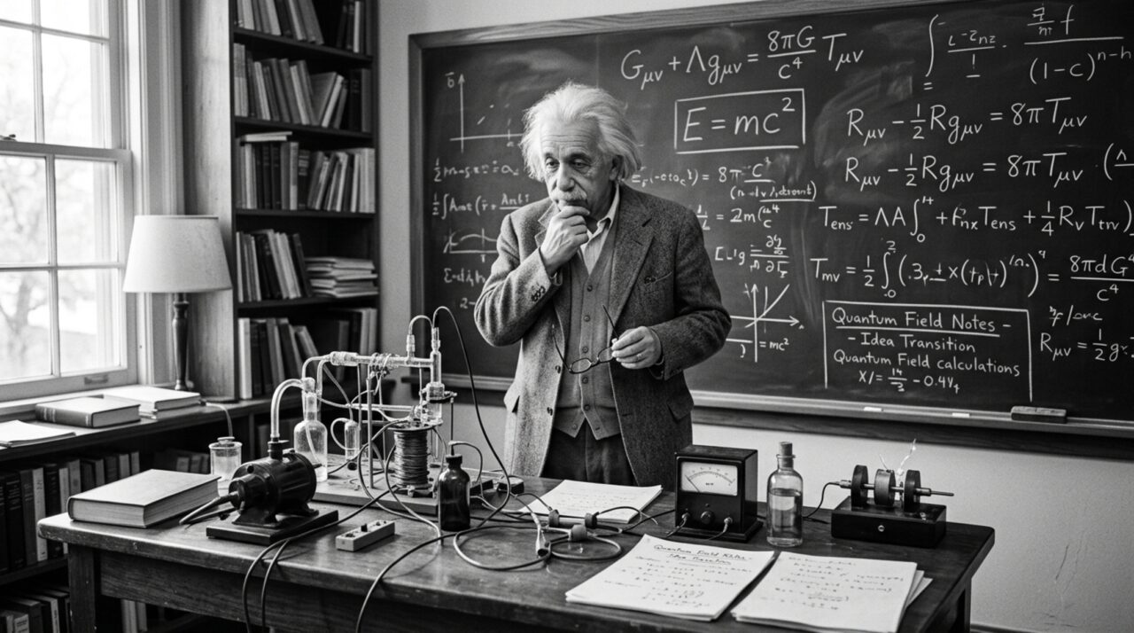 Albert Einstein: “A imaginação é mais importante que o conhecimento, porque o conhecimento é limitado.”