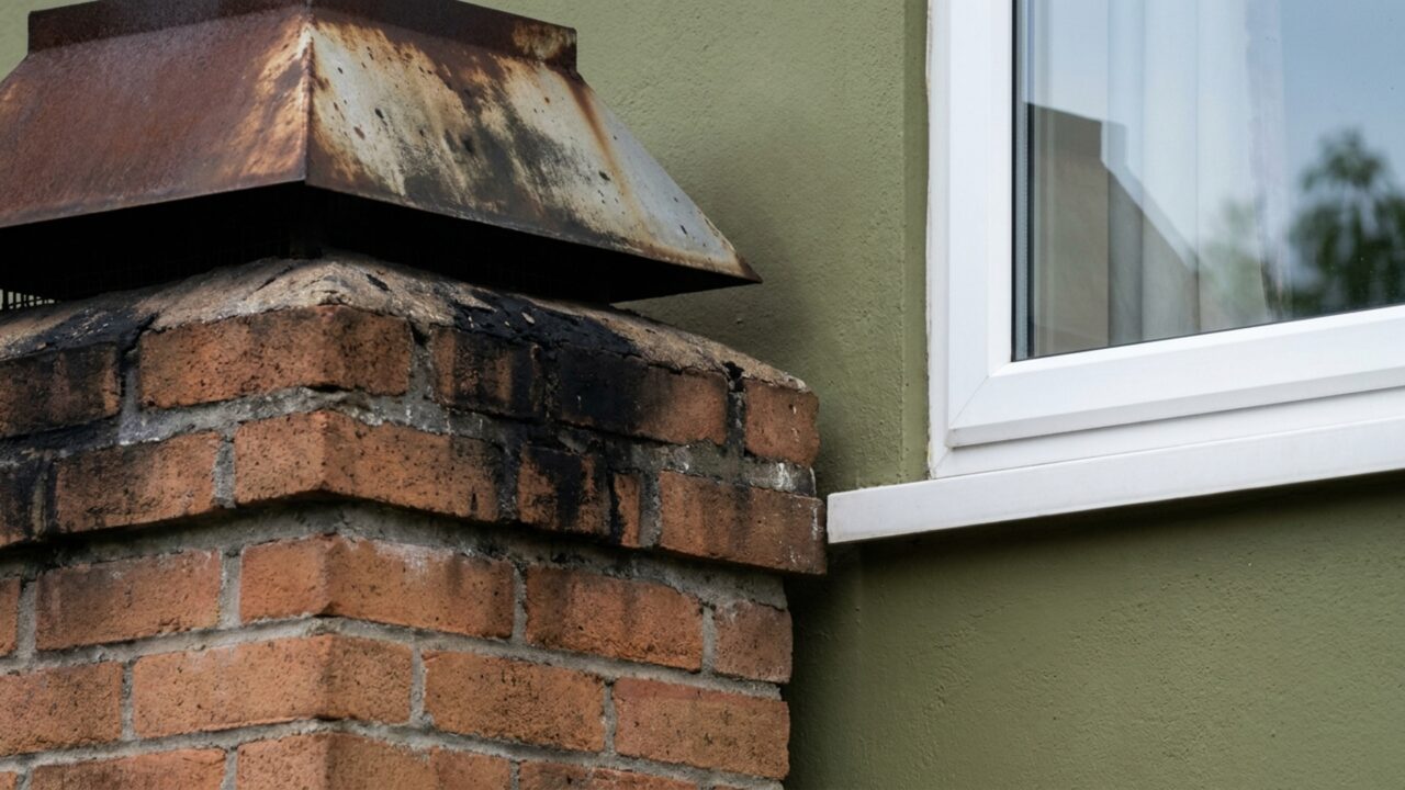 Ao instalar churrasqueira nos fundos, dono da casa não imagina que chaminé ficará praticamente na altura da janela do segundo andar do vizinho
