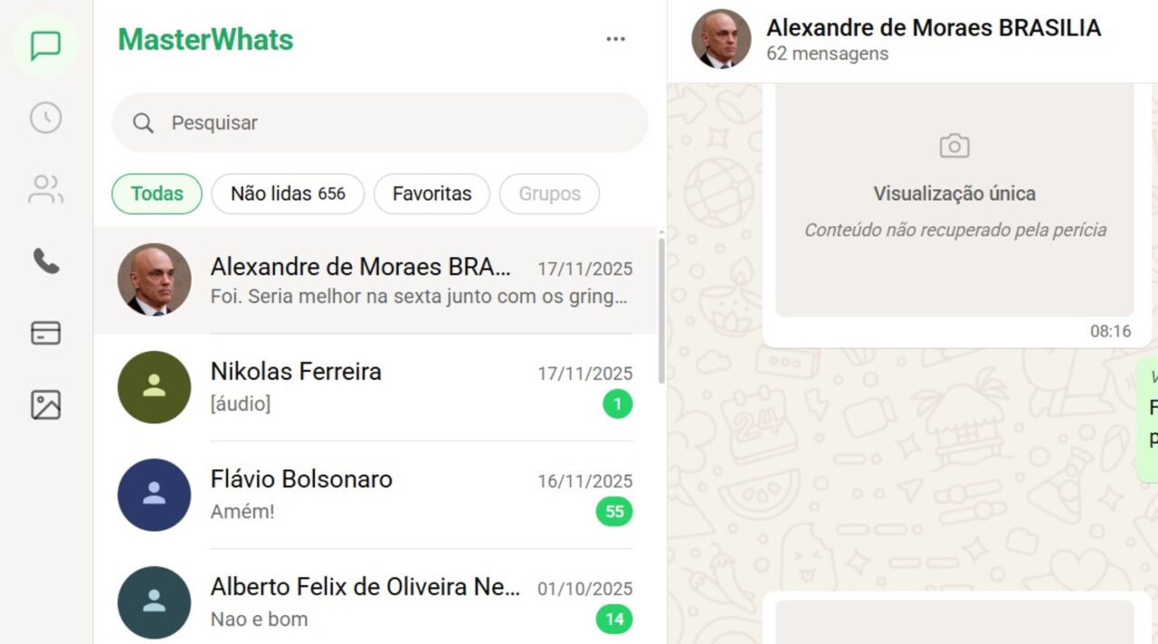 Crusoé: MasterWhats, com mensagens do caso Master, volta ao ar