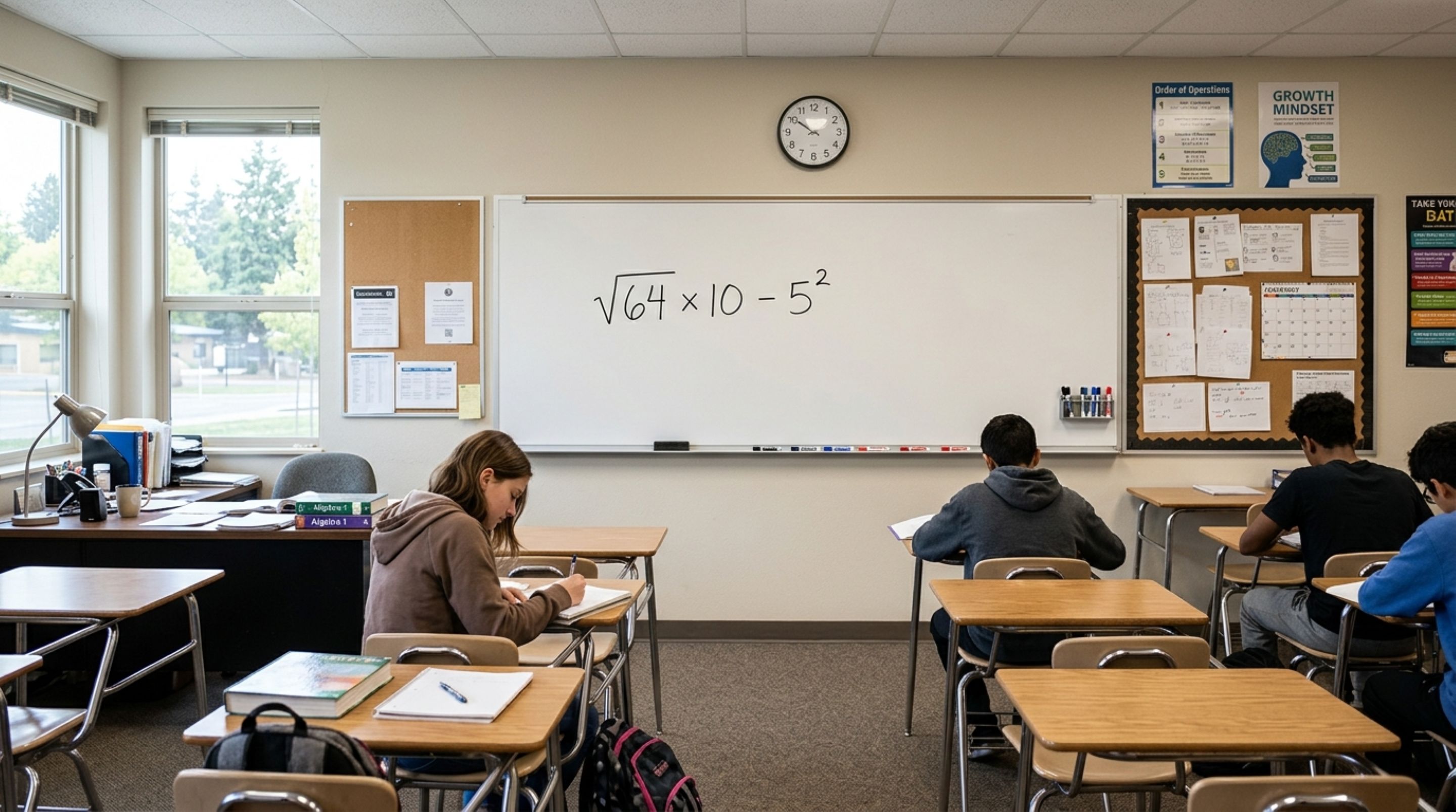 Quanto é √81 × 5 − 7²? O resultado negativo surpreende quem calcula rápido demais