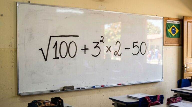 Apenas os mais atentos resolvem √100 + 3² × 2 - 50 e testam sua memória matemática com sucesso