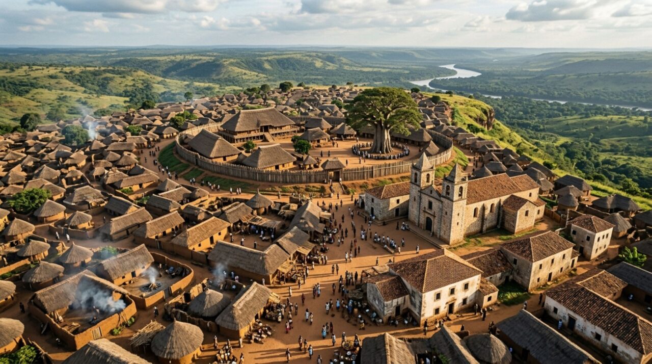 Uma capital africana a 570 metros de altitude recebeu igrejas de pedra sem apagar a cidade que já existia antes da chegada portuguesa