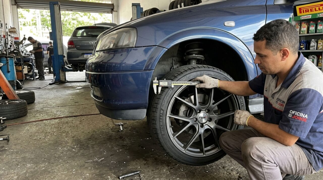 Motorista instala rodas maiores no carro para melhorar o visual e descobre que o conjunto de pneus não pode ultrapassar determinados limites