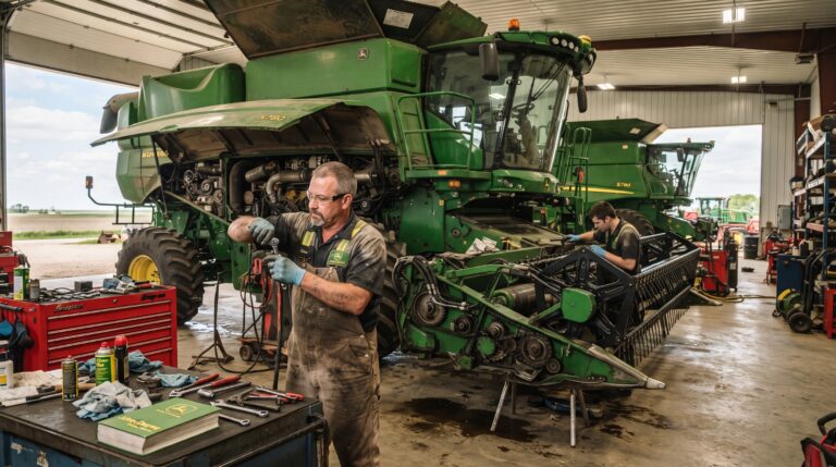 A lucrativa carreira de mecânico de máquinas agrícolas no campo