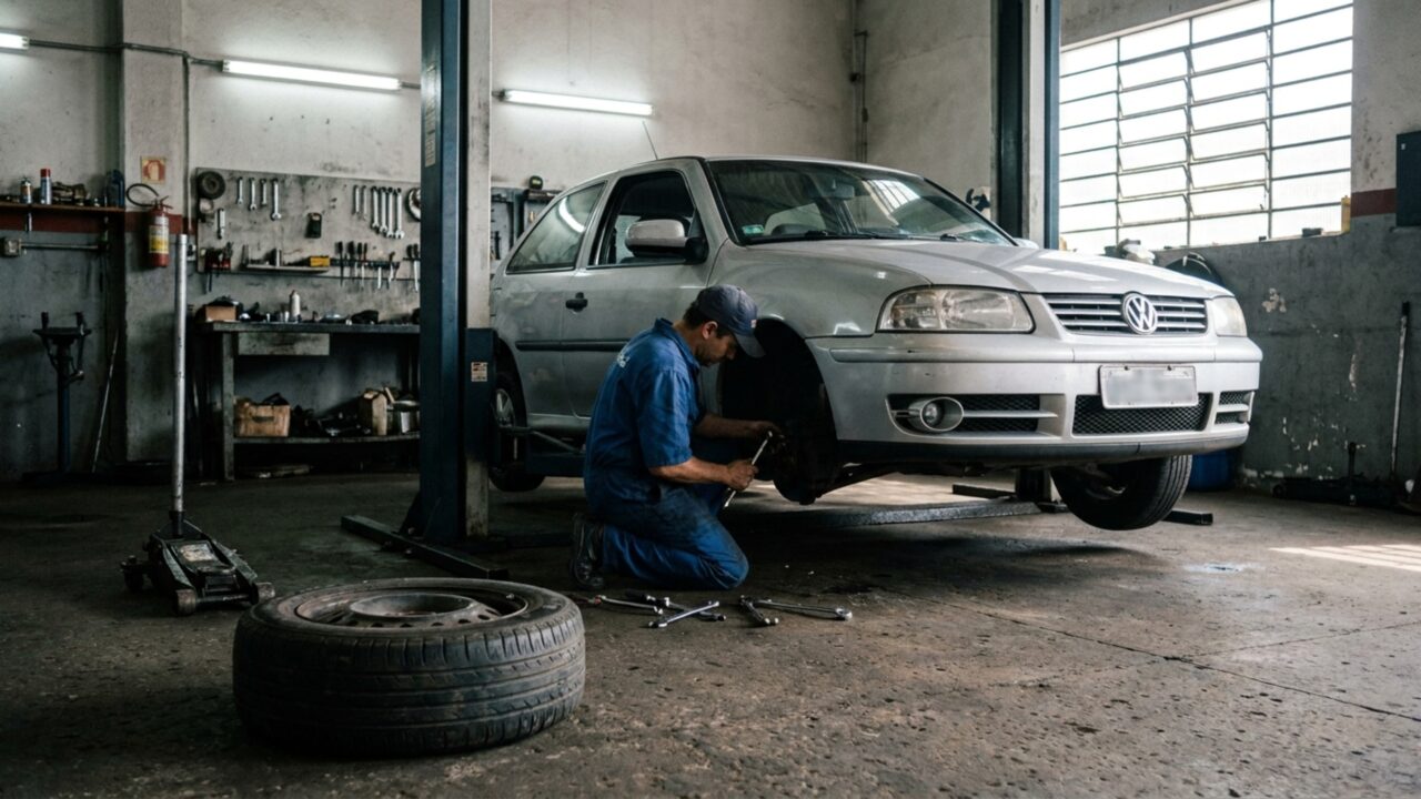 Motorista manda alinhar a direção, o pneu novo gasta só de um lado em 4 mil quilômetros, e ele descobre que o problema nunca esteve no alinhamento