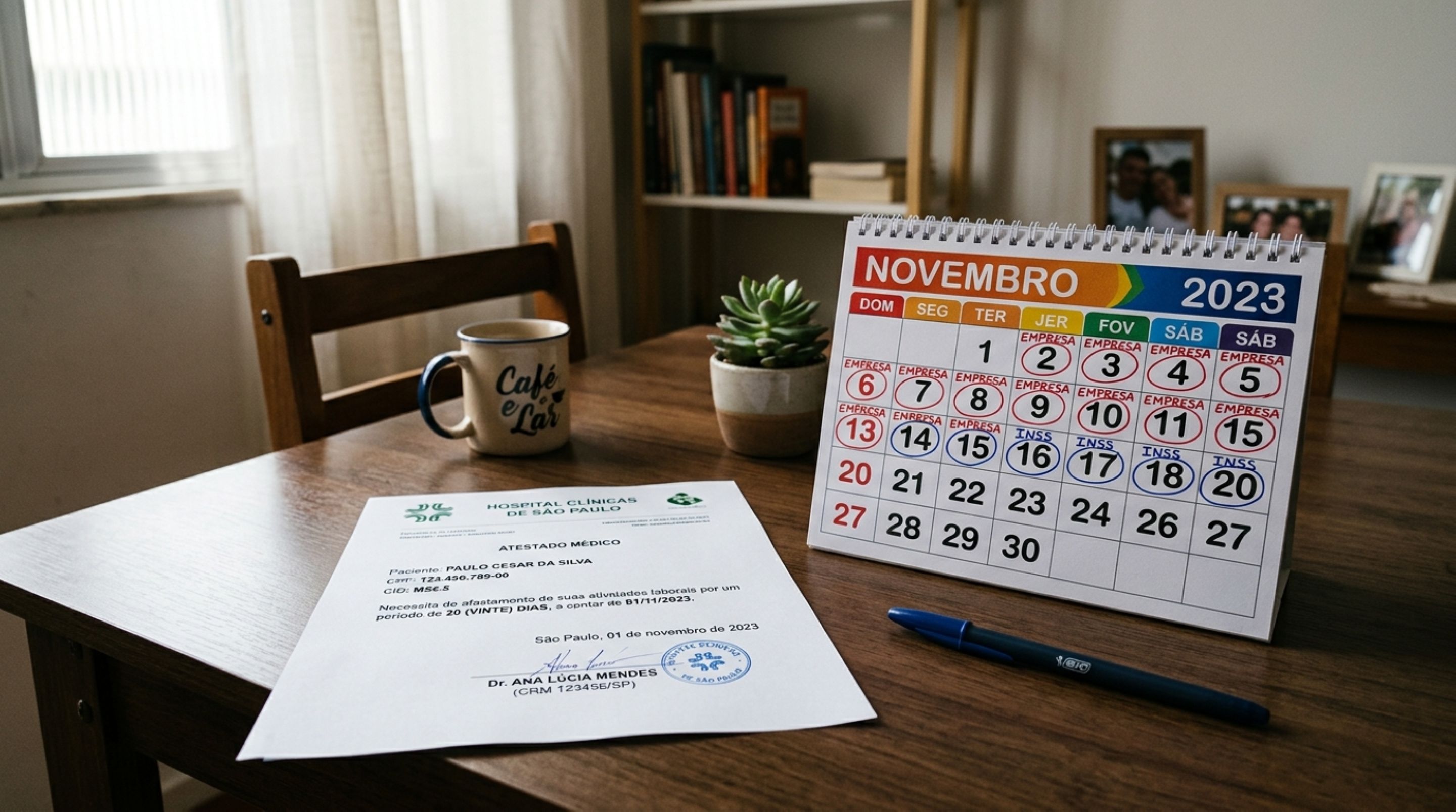 Empregado recebe atestado de 20 dias e acredita que o INSS pagará tudo: quem responde por cada período de afastamento?