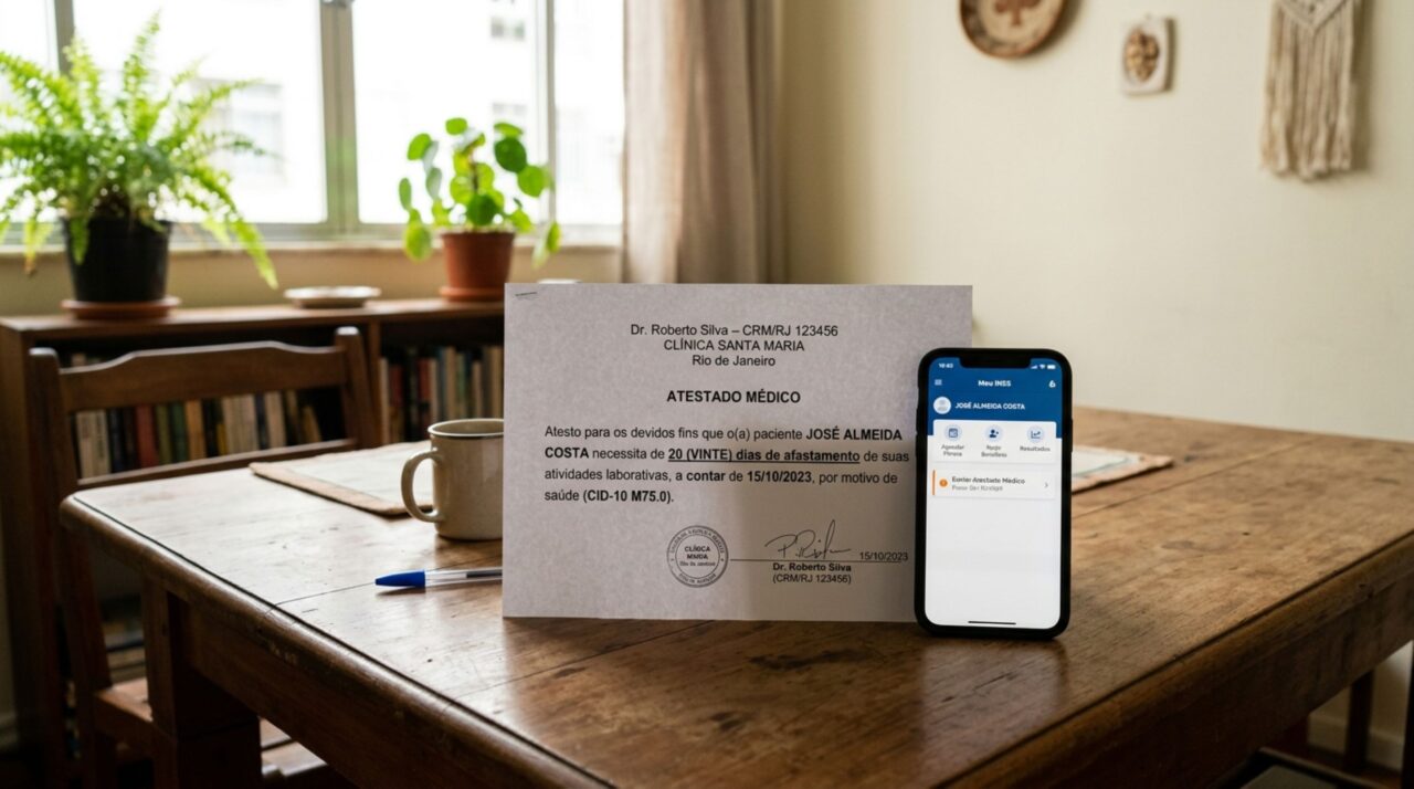 Trabalhador fica doente e recebe atestado de mais de 15 dias, acredita que basta entregar o documento à empresa e descobre quando precisa pedir benefício ao INSS