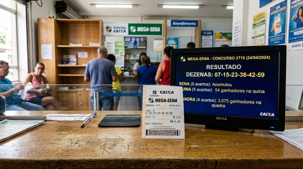 Mega-Sena 3060 tem 54 ganhadores na quina e prêmio principal fica acumulado