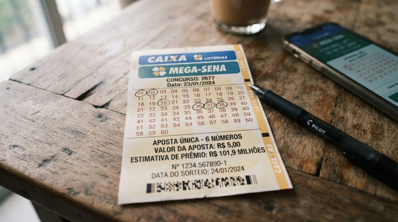 Uma aposta acerta as seis dezenas da Mega-Sena 3059 e leva prêmio de mais de R$ 101,9 milhões