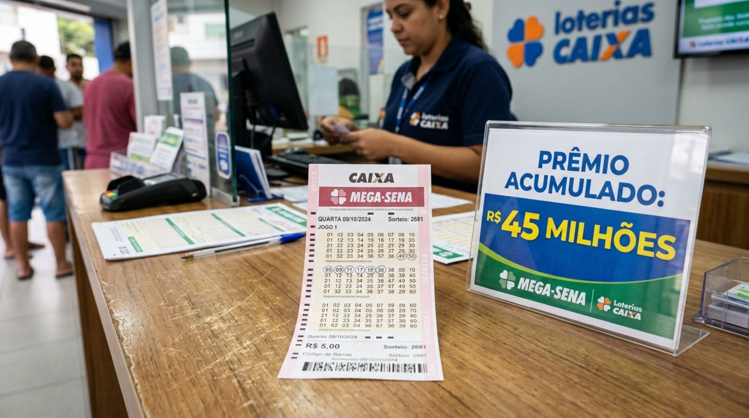 Comunicado oficial para sorteio da Mega-Sena do dia 24