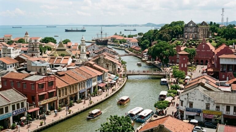 Melaka cresceu como porto multicultural em uma das rotas marítimas mais importantes da Ásia