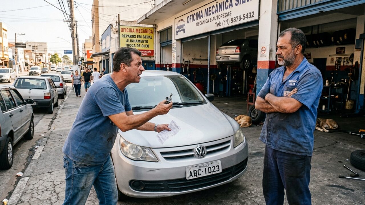 Mecânico troca correia preventiva antes de viagem e motorista fica parado na estrada poucos dias depois com peça recém-instalada rompida