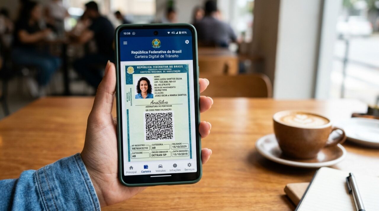 Motorista é parado em blitz com a CNH apenas em uma foto enviada pelo WhatsApp, acredita que os dados visíveis bastam, e agente explica como a habilitação é validada